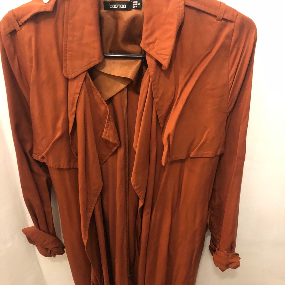 Boohoo belted trench coat